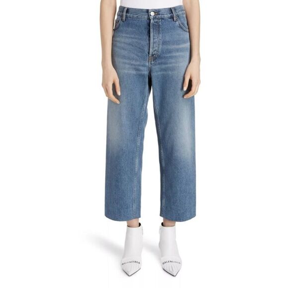 Balenciaga Cropped wide leg jeans - Picture 3 of 11